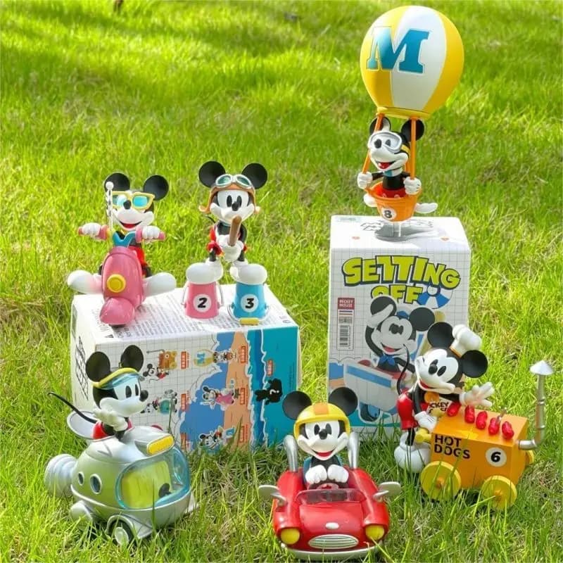 Disney Mickey Mouse impostazione Off Series Blind Box Cute Action Figure sorpresa Toy Anime Doll Statue Model Collection Toys Gifts