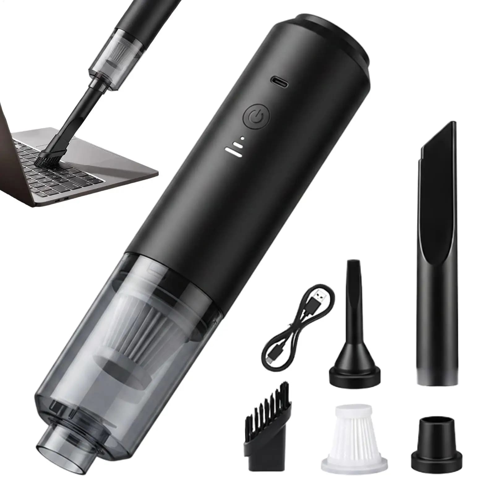 Cordless Car Vacuum Cleaner Rechargeable Powerful Electric Dust Blower Mini Car Vacuum For Vehicle Interior Detailing Office