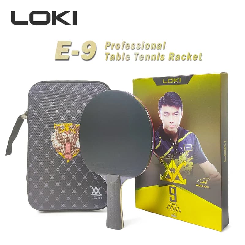 Racchetta da Ping Pong professionale Loki 9 Star racchetta da Ping-Pong alta appiccicosa racchetta da Ping-Pong