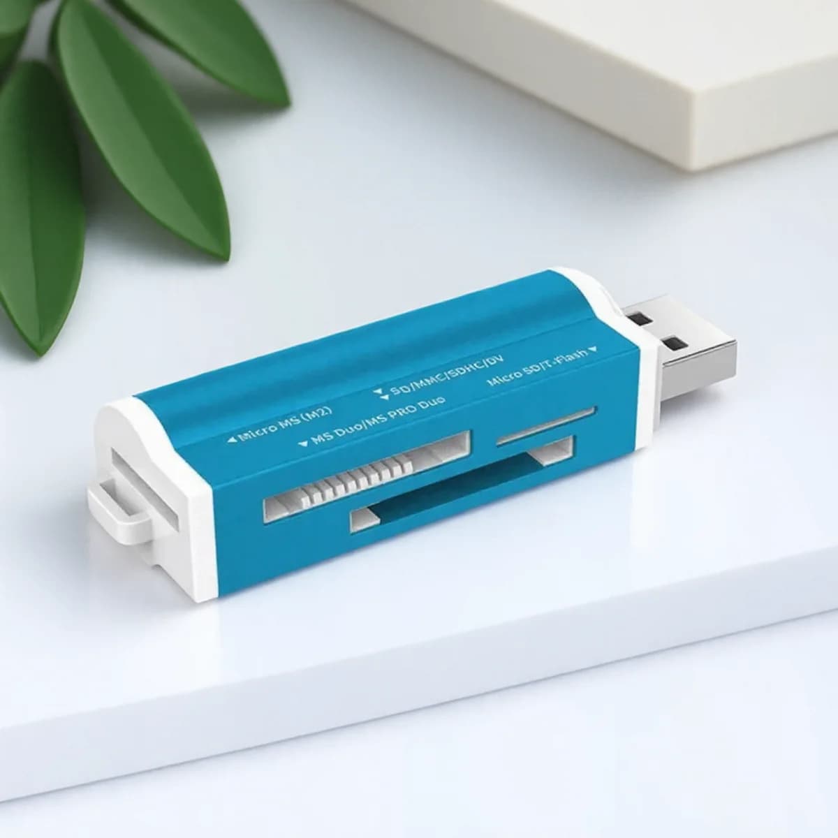 Lettore di schede USB 2.0 ad alta velocità per Micro SD SDHC TF MMC MS PRO DUO M2 Memory Stick Adattatore multi slot tutto in uno per PC portatile