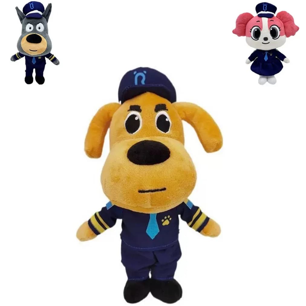 HOT Sheriff Labrador Cane Peluche Sargento di Sicurezza Labrador Lupo Cane Cartoon Doll Ragazzi Ragazze Morbido Peluche Regalo Dei Bambini