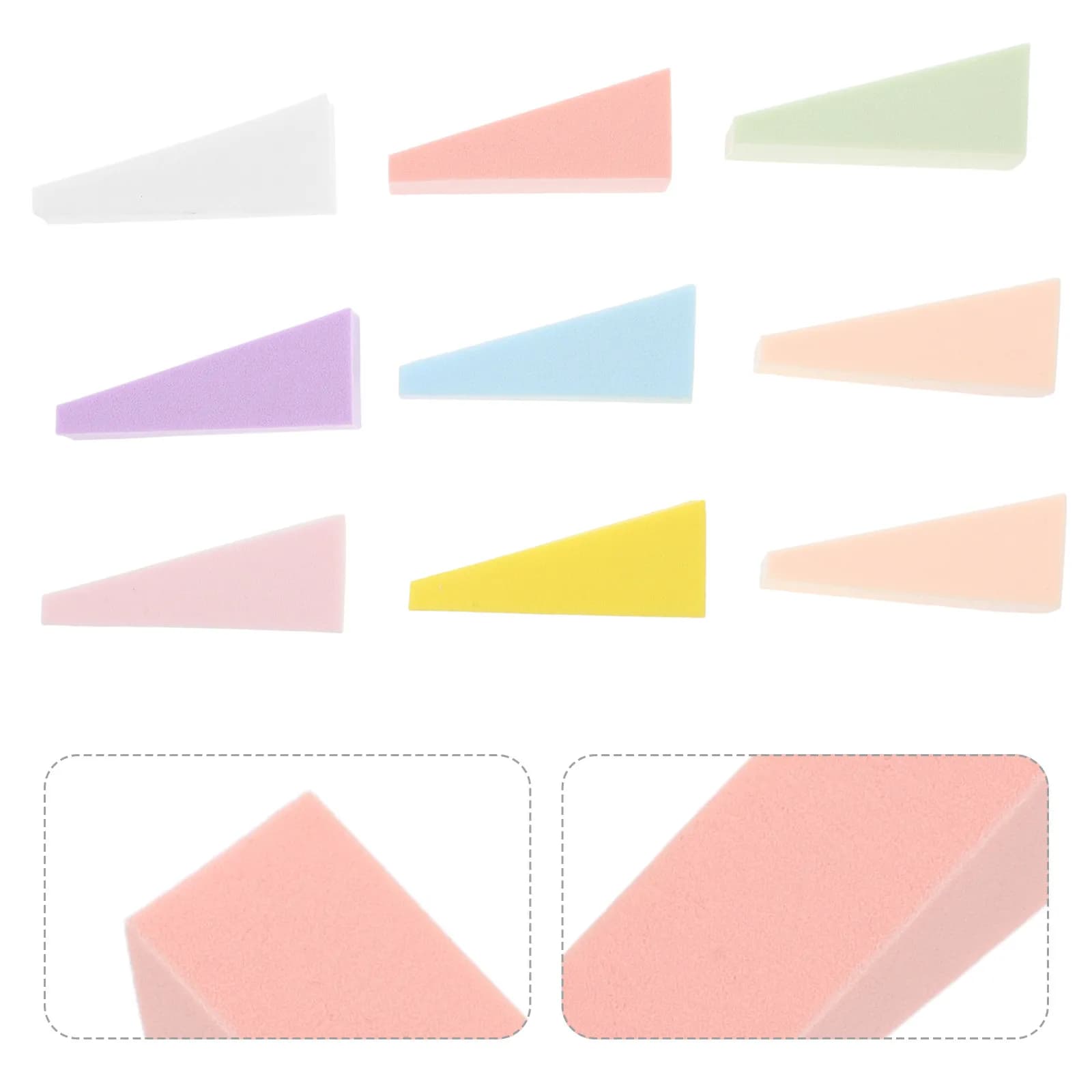 40 Pieces Sponge for Nail Art Multifunction, Gradual Smooth Instrument, for Gel Nail Polish, Manicure, Blush, Fondotinta e Bellezza del Viso