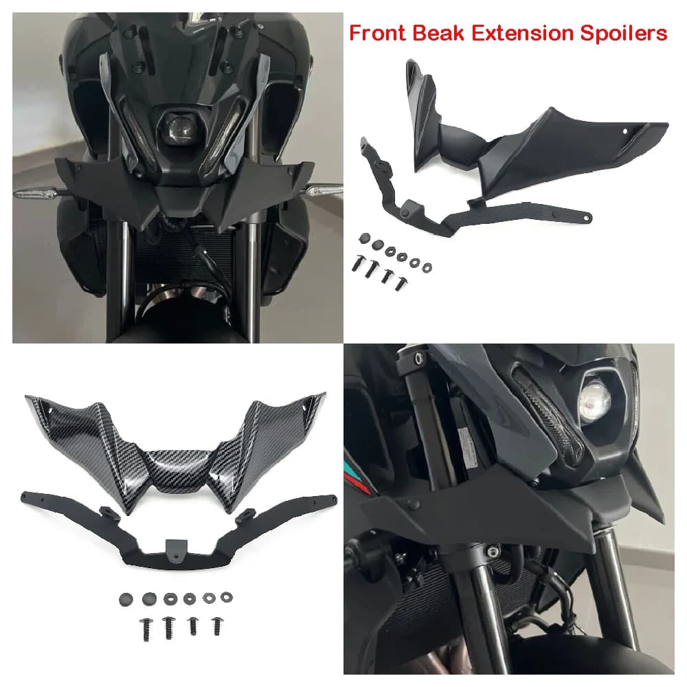 Adatto per Yamaha MT 09 MT09 SP MT-09 ABS FZ09 2021 2022 2023 Moto Becco Anteriore Estensione Spoiler Aerodinamico Vento Ala Piastra