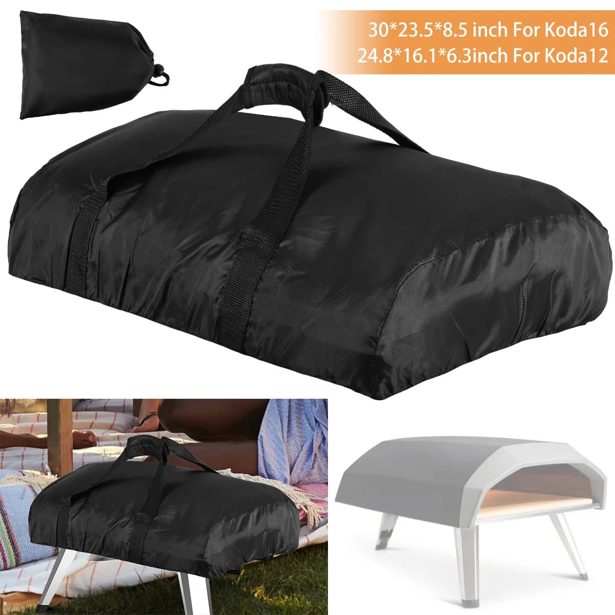 Nuova copertura per forno per pizza per Ooni Koda 12 16 portatile 420D tessuto Oxford impermeabile forno per pizza coperture antipolvere accessori per barbecue