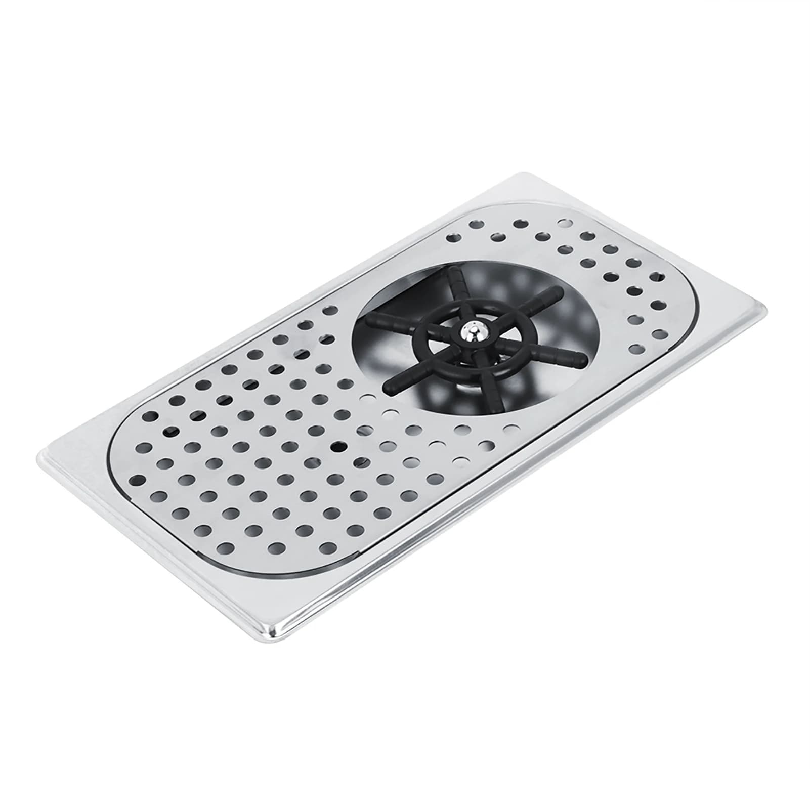 Detergente per tazze in acciaio inossidabile Diametro 114 mm 201 Detergente per tazze da tè al latte in acciaio inossidabile Sciacquatrice per vetro Detergente per tazze G1/2 pollici