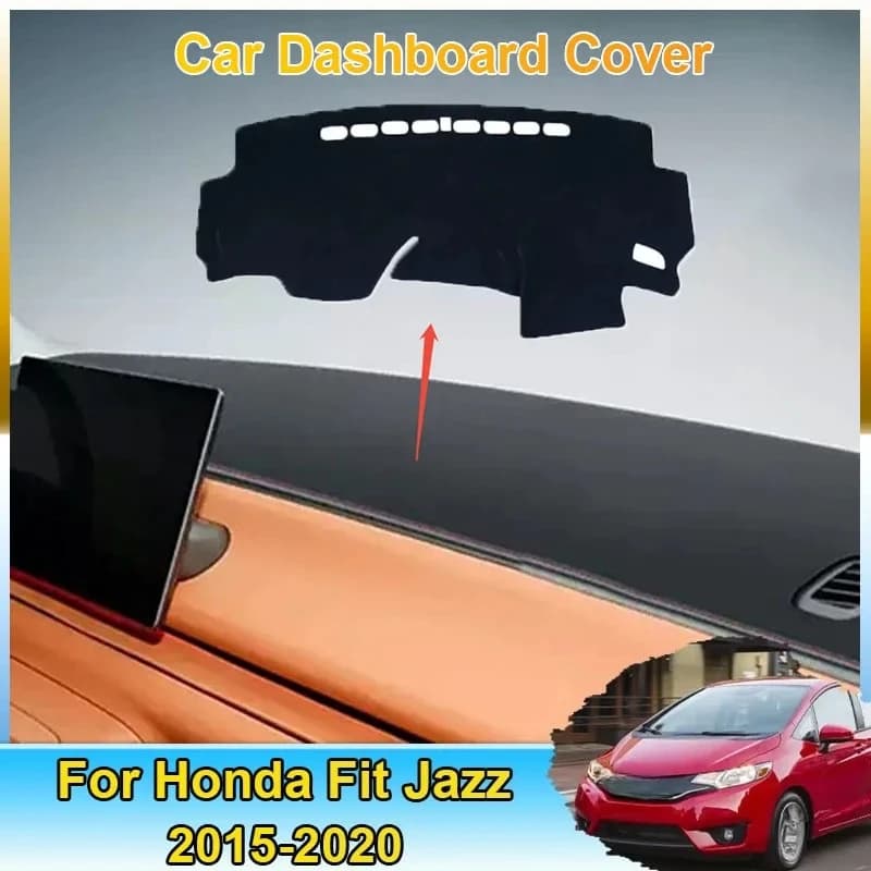 Auto Cruscotto Zerbino Per Honda Fit Jazz GP GP GK 3 4 5 6 7 2015-2020 2018 2019 Tappeto Evitare Parasole Copertura Tappeto Versione Accessori