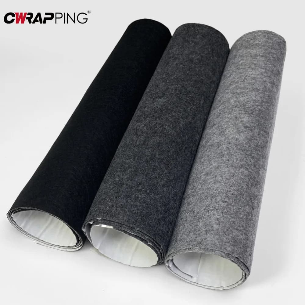 Tappeto autoadesivo per autoveicoli Fodera in tessuto non tessuto Feltro resistente alle alte temperature Feltro antirumore Accessori per auto domestiche