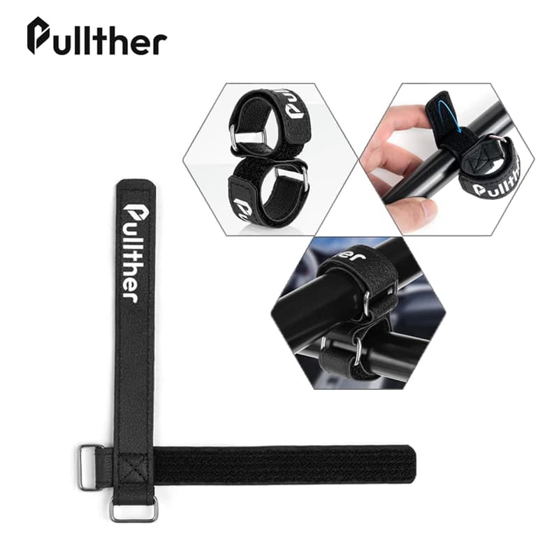 Pullther Strong Belt Cross fixing method Solid fix la canna da pesca su Car rod Holder Rods Rack Portable Pole Strap fishing Tool