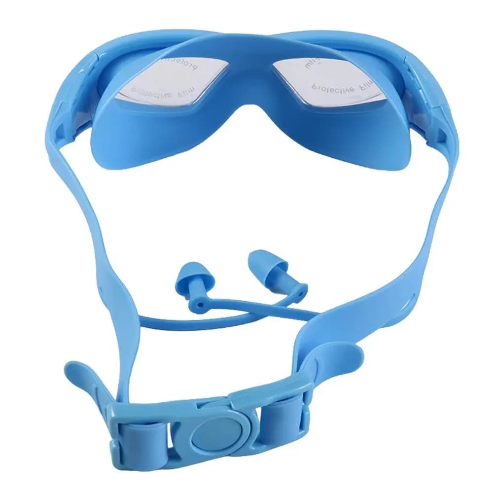 Swimwear in Silicone Anti-snatching with Earplugs, Sports Diving Glasses