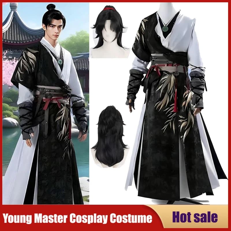 Costume Cosplay of the Game Where Winds Meet, Warrior Dress Wuxia, Hanfu for Party and Carnival, Jianghu Battle Uniforms for Adults