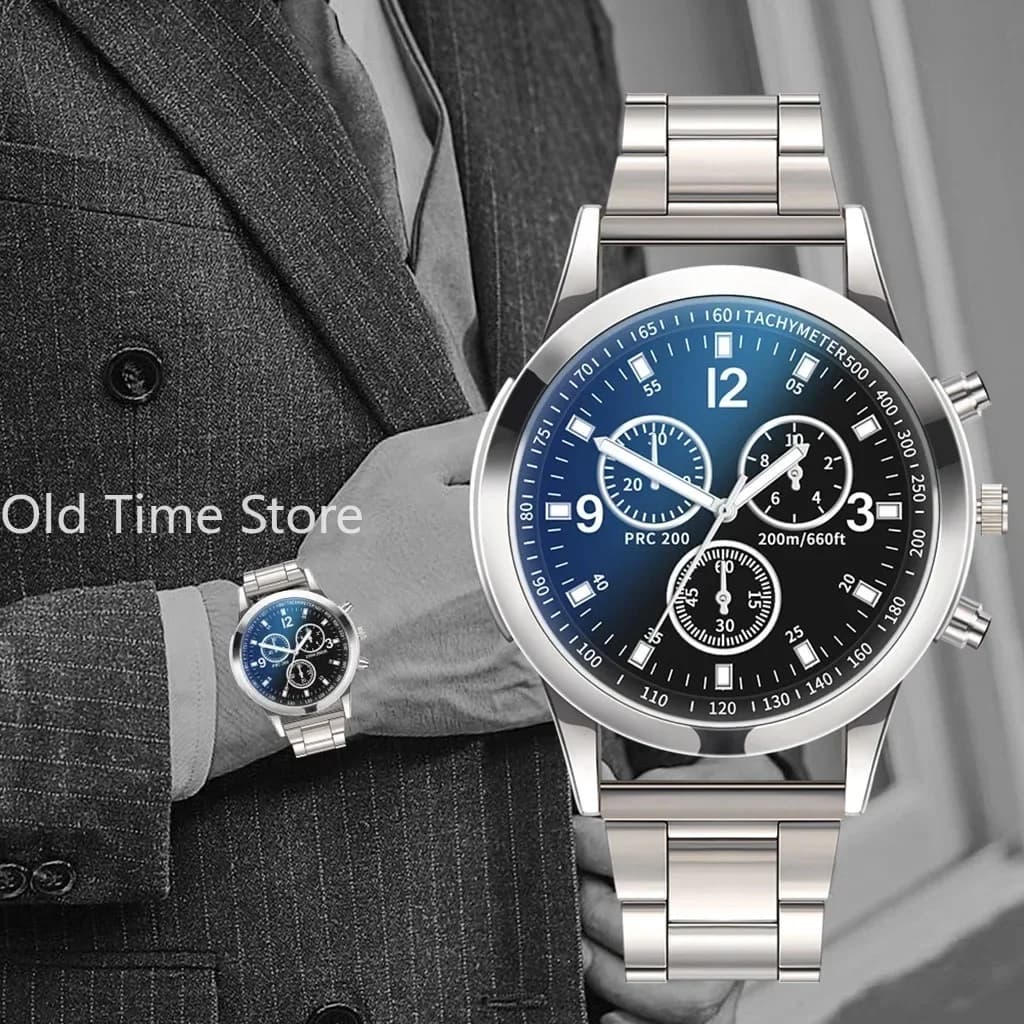 Men's Luxury Quartz Watch Stainless Steel Dial Quartz Wrist Watch Random Quartz Wrist Watch Relogio Masculino Сасы Muhж...........е