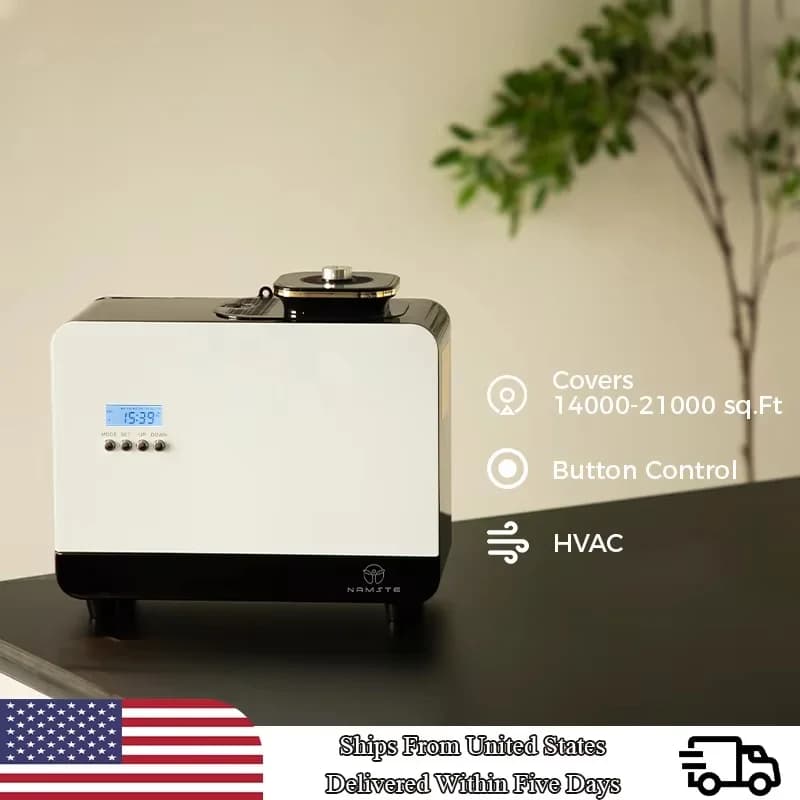 Namste 30000-foot scent diffuser Home fragrance Capacity 800ML Essential oil Air purifier Metal body 14W Power HVAC