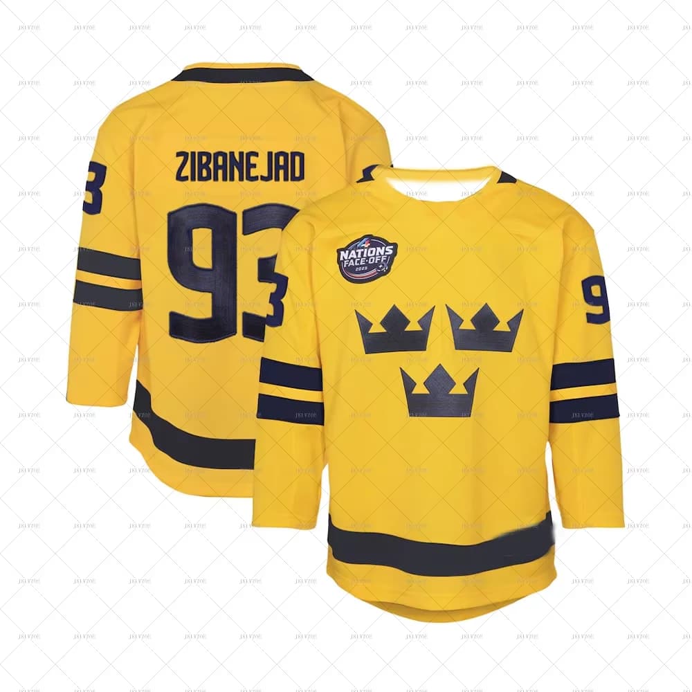 Unisex Face-Off Male Casual Top Adult T Shirt Clothes Train Team Men Women Tee Sportswear 93 Player 4 Sweden Hockey Jersey