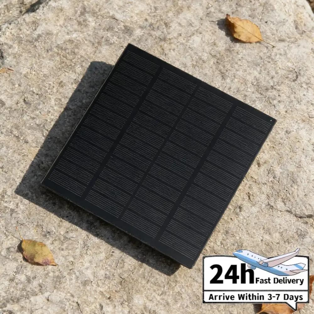Modulo Solare 4.4W 12V 880mA in Silicio Monocristallino, Pannello Solare Portatile per Camper, Campeggio, Batterie Auto, Navi, Aerei