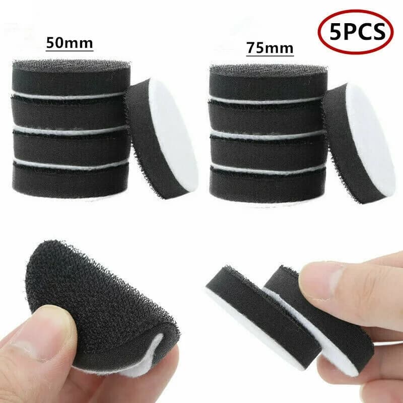 5 pcs 50/75mm Soft Density Inter face Pad sponge pillow pads support Hook/loop polishing abrasive disks face abrasive tools