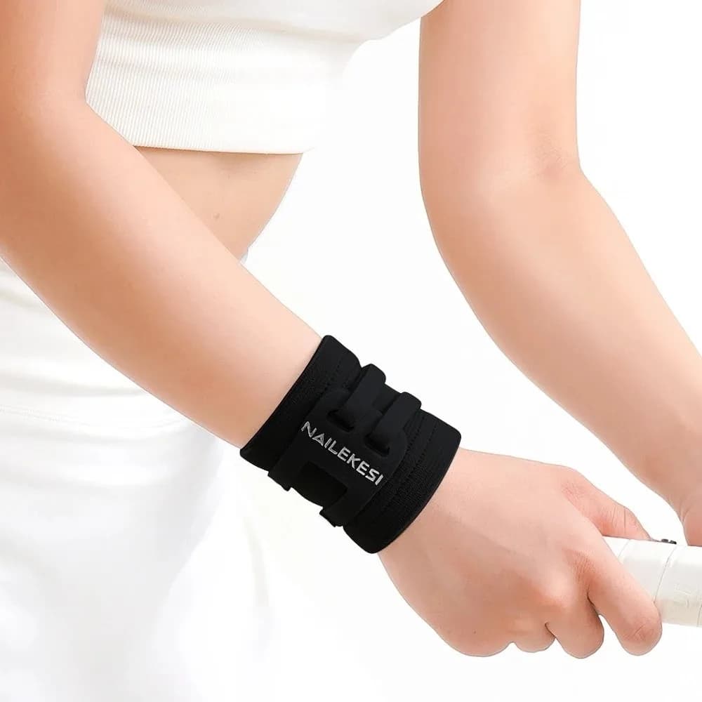 Supporto per Polso Regolabile e Traspirante, Fascia Elastica Sottile Anti-Disarticolazione per Sport