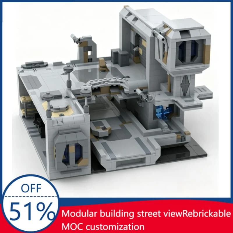 NUOVO Set di Costruzioni MOC Serie Guerre 1606 Pezzi, Liberazione di Mandalore, Diorama Modulare, Blocchi Educativi per Bambini, Regalo di Compleanno