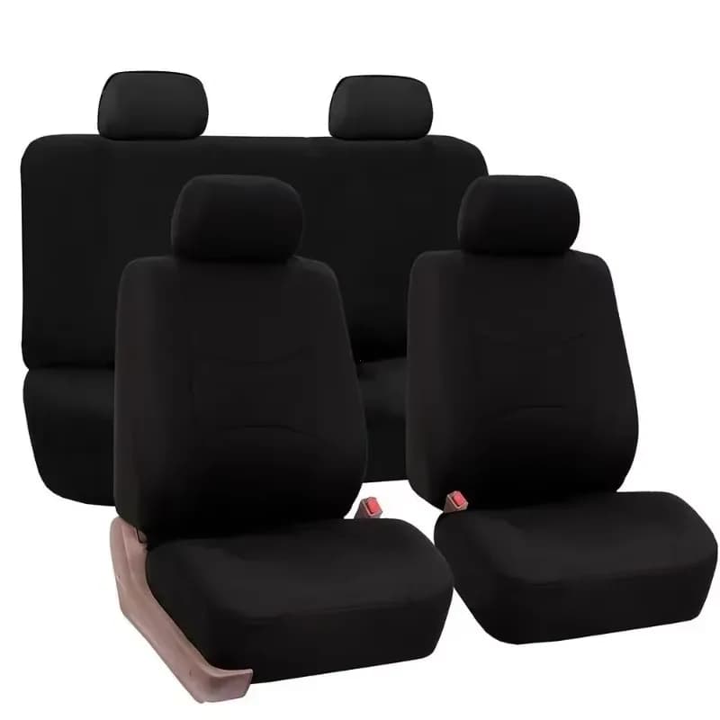 Zza for cars Universal car covers 9 pieces Complete set compatible with black and red airbag
