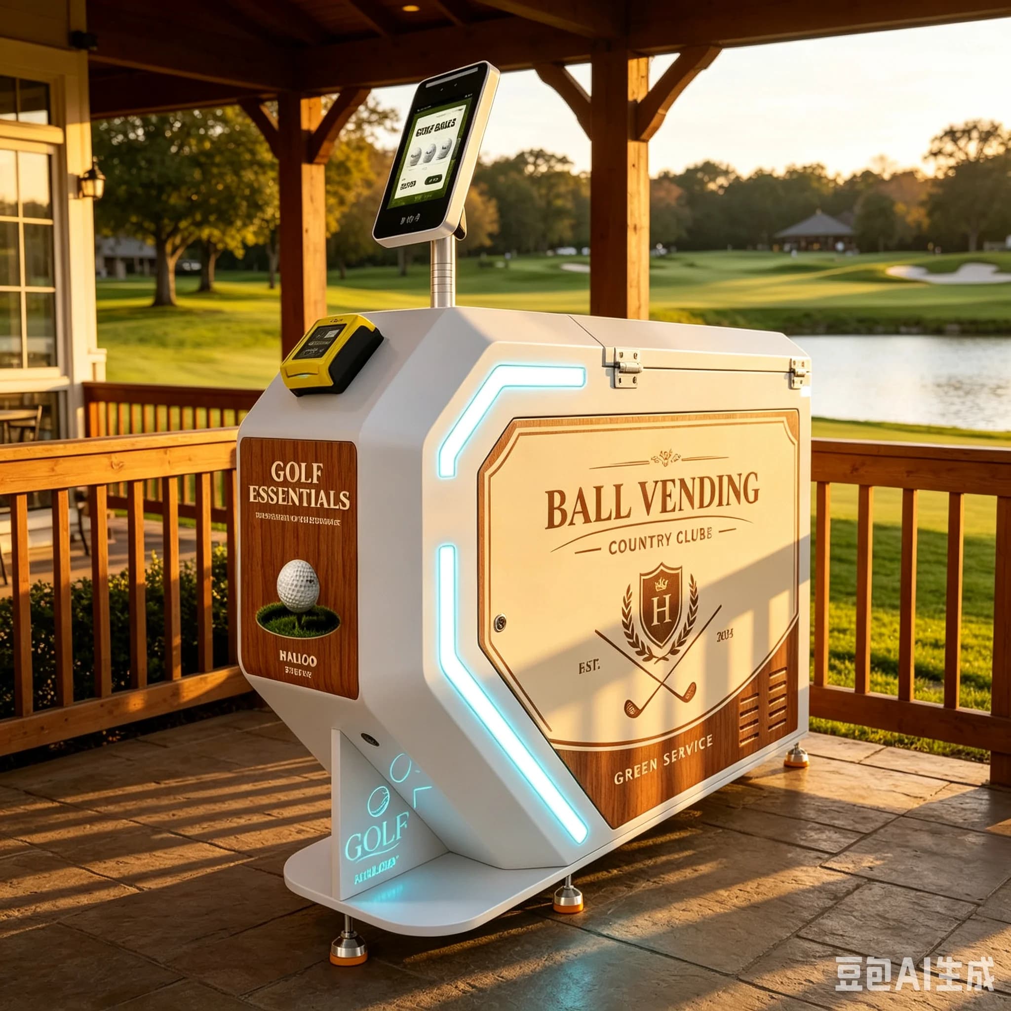 FL Manufacturer VIP Section Use Golf Ball Vending Machine 1000 Ball Capacity Smart Golf Ball Dispenser with QR Payment Wholesale