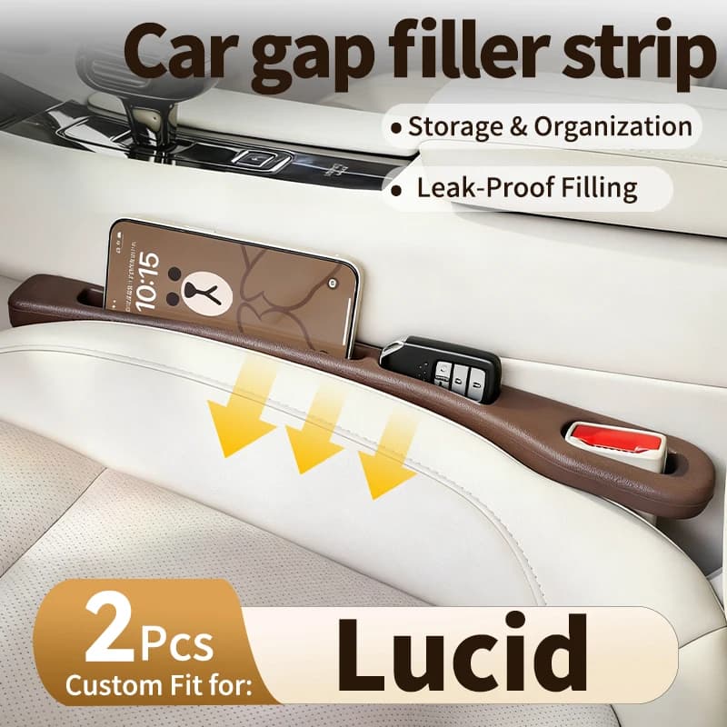 Auto seat leak proof strip for Lucid Plug-and-play car seat gap seal strip, no leg space occupied, expand interior side storage