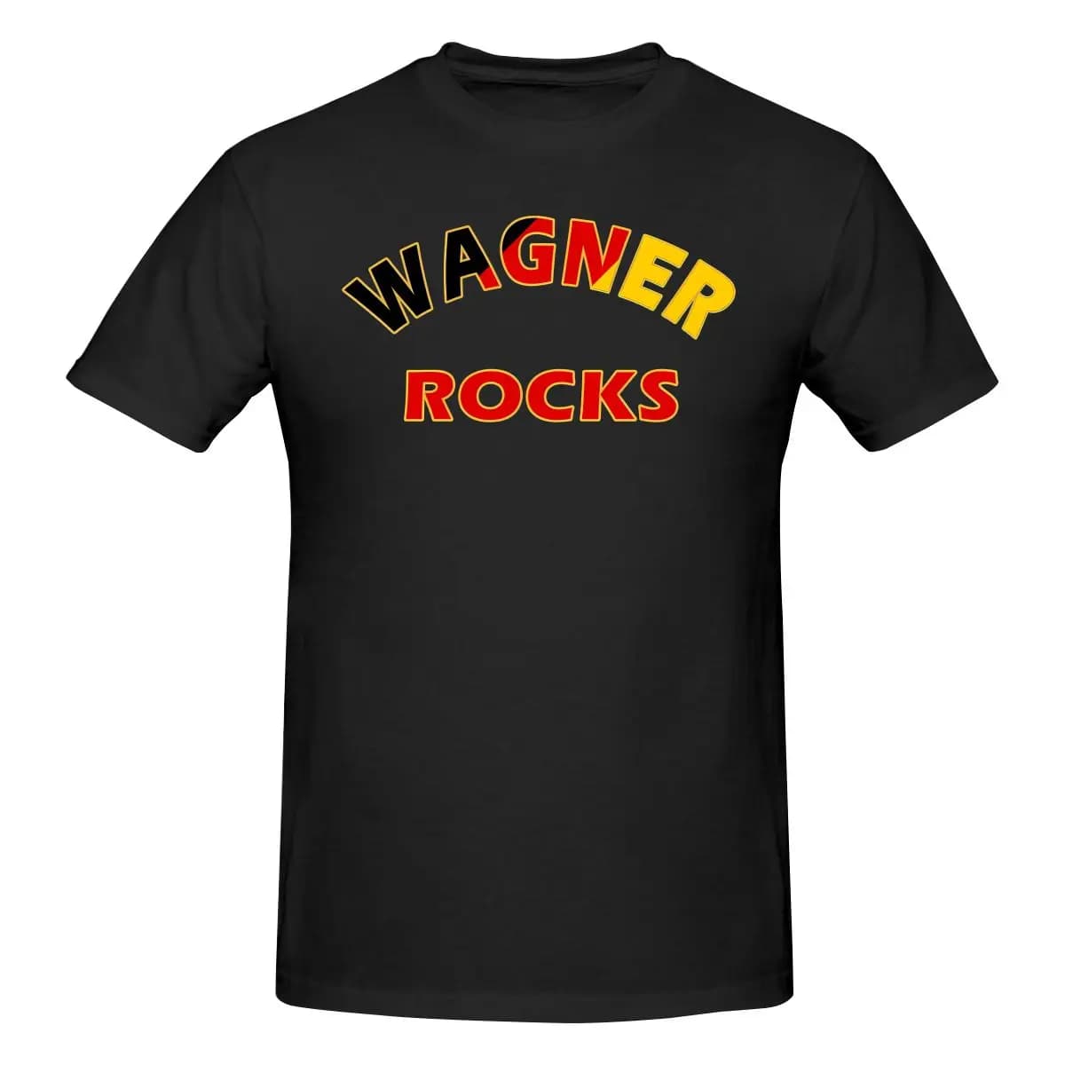 T-shirt stampata da uomo divertente Wagner Rocks T-shirt unisexSemplice