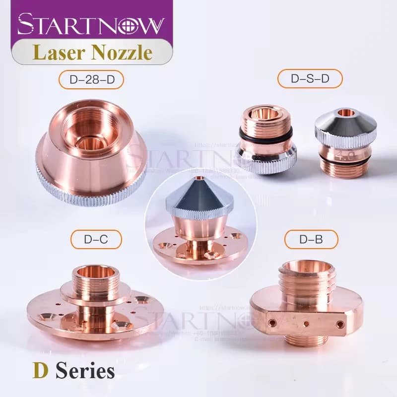 Startnow Connettore ugello laser Rame Q90 Calibro 4.0 Testa macchina da taglio in fibra ottica Pezzi di ricambio Accessori per attrezzature