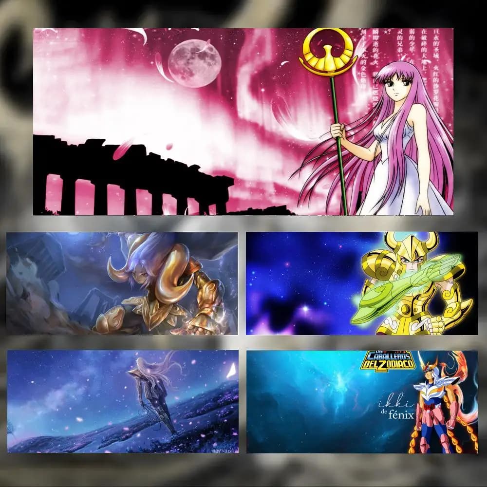 Tappetino per mouse classico Brave Anime S-Saint Seiya, tappetino da scrivania grande e spesso con bordi cuciti, tappetino per mouse da gioco per PC