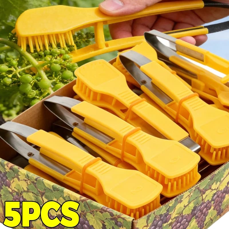 Clip per la selezione delle boccioli d'uva, Strumento per la potatura delle uve, Pettine per la selezione della frutta con denti, Trimmer manuale per grappoli d'uva per giardinaggio e agricoltura