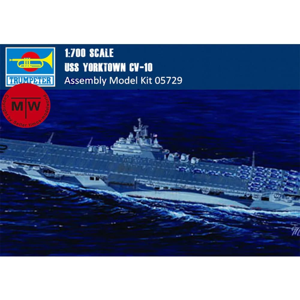Trumpeter 05729 1/700 scala USS Yorktown CV-10 kit modello di assemblaggio in plastica militare