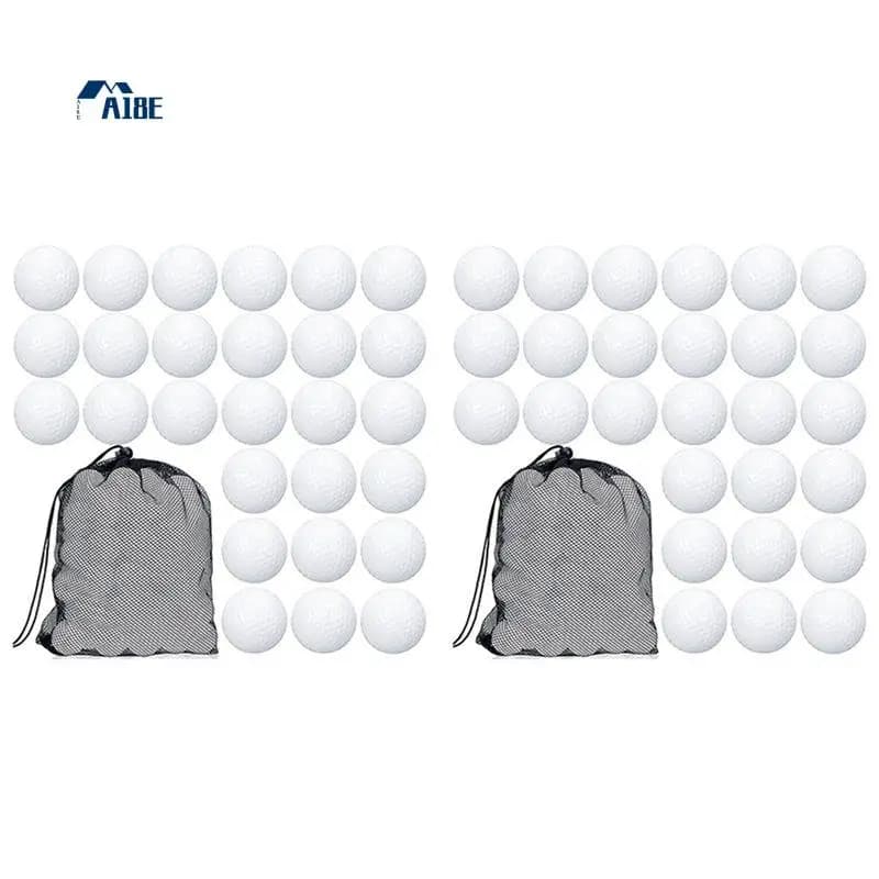 A18E-200 Palline da Golf per Allenamento, Palline da Golf Cava per Pratica con Sacche di Rete con Coulisse per l'Allenamento