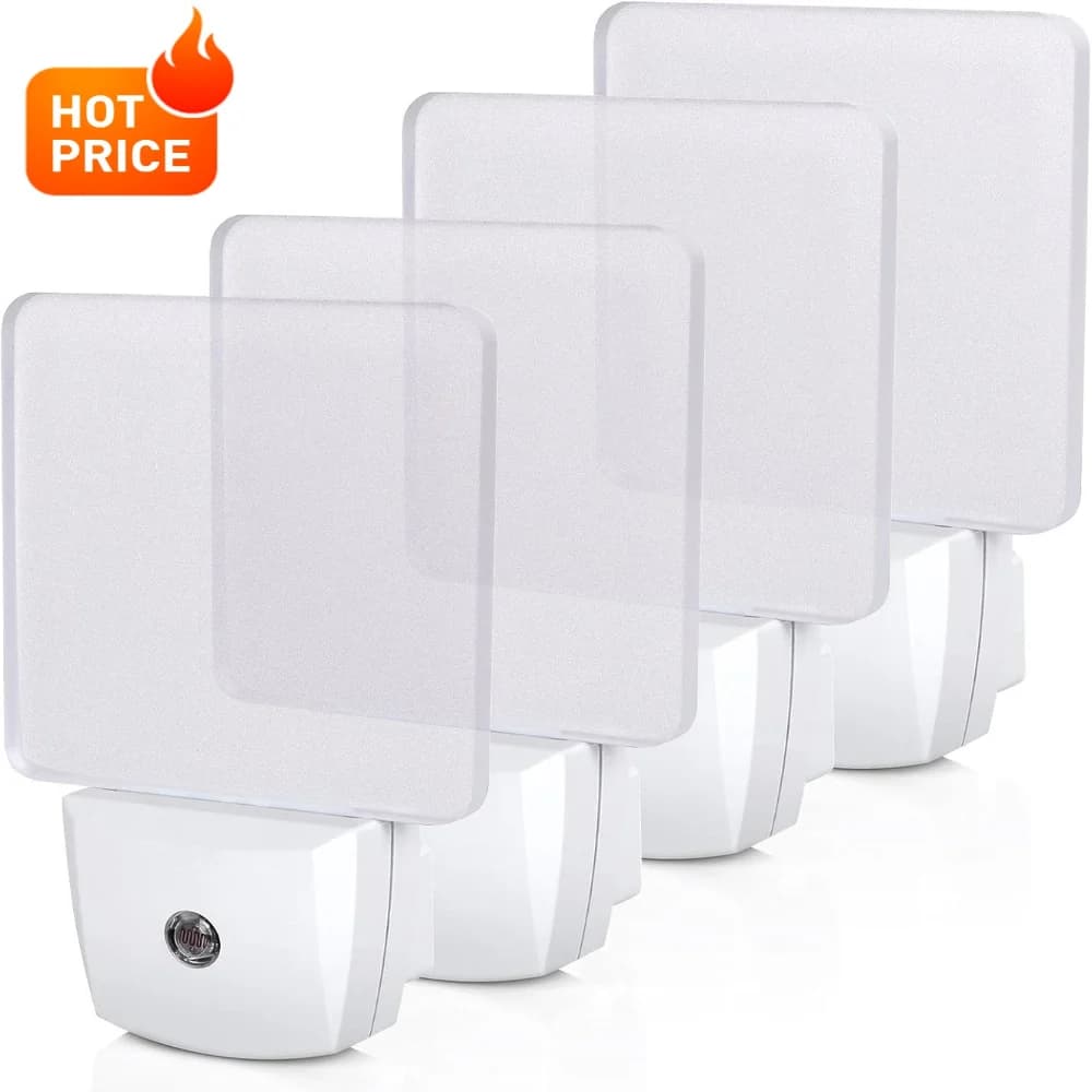 2025 Luce notturna a LED in acrilico luminoso Spina UE/USA Lampada da parete 220V per corridoio domestico WC Corridoio Scala Cucina Camera da letto Lampada da notte