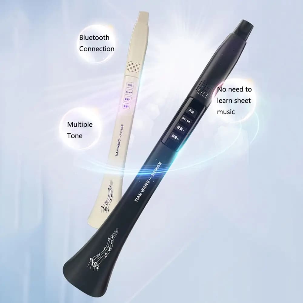 Tubo Musicale Elettrico Portatile con Connessione Bluetooth, Strumento a Fiato Elettronico Multitono, Altoparlante ad Alta Potenza