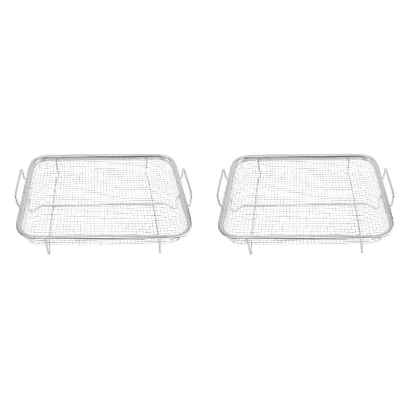 2PackX(1Pcs Air Fryer Basket for Oven, Stainless Steel Grill Basket, Non-Stick Mesh Basket, Air Fryer Tray Wire Rack Basket)