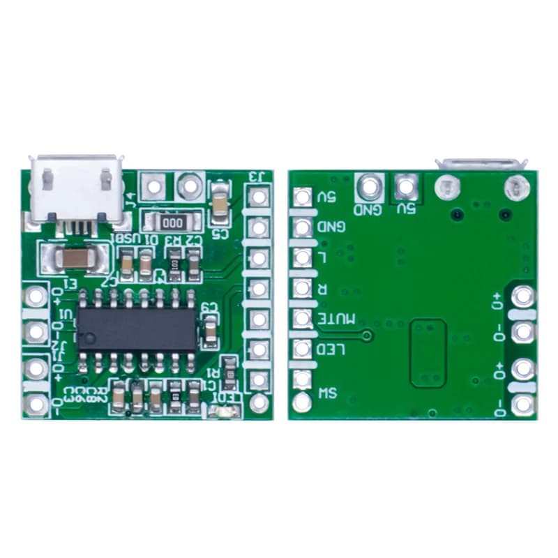 Digital Amplifier Module Class D LIZAO PAM8403 2x3W 5V Micro USB for Bluetooth Speaker Audio Projects