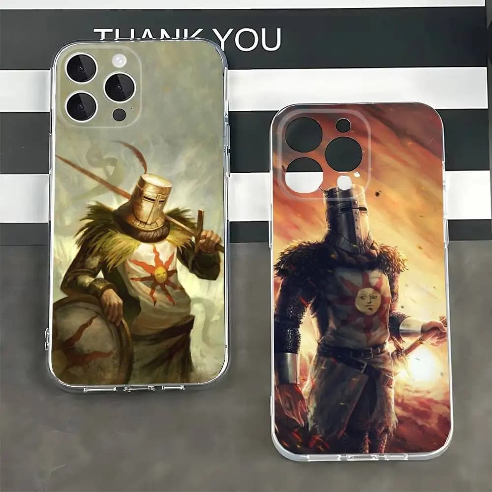 Dark S-Solaire of AstoraS Phone Case For Iphone 16 15 11 13 14 Pro Max 7 8 Plus X Xr Xs Max Se2020 12mini Transparent Cover