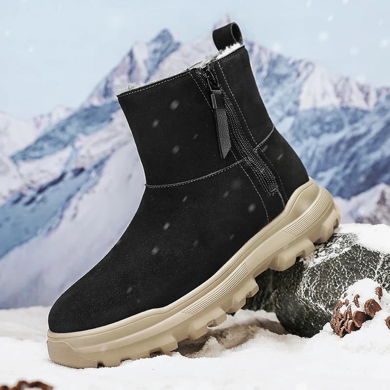 Scarpe invernali Scarponi da trekking da uomo Stivali da neve da uomo all'aperto Moda uomo Sneakers casual High Top Mantieni caldi Stivaletti antiscivolo da uomo