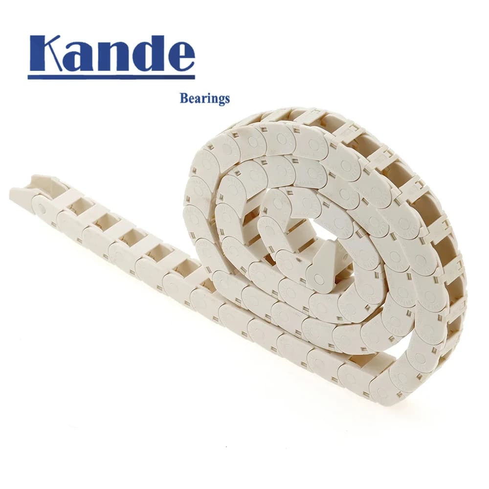 Kande PA66 White Open Type Drag Chain Bridge 10/15/18 1000mm di lunghezza portacavi con connettore per stampanti 3D CNC Voron
