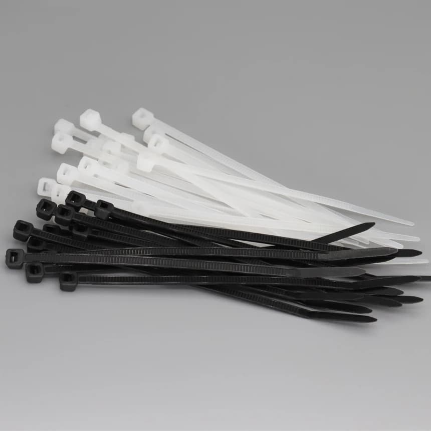 4*100/120/150/180/200/250/300/350/370mm 3.6mm Width Black White Self-Lock Nylon Strap Wrap Ziptie Fasten Zip Ties Cable Tie