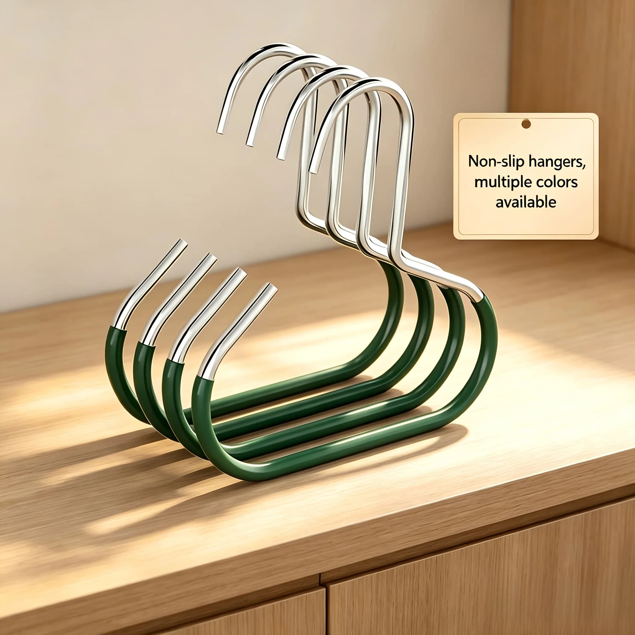 3-piece Random Color Stainless Steel Hat Hanger Organizer, Non-slip Round Ring Wardrobe Hooks, Ideal for Hats, Socks, Scarves,
