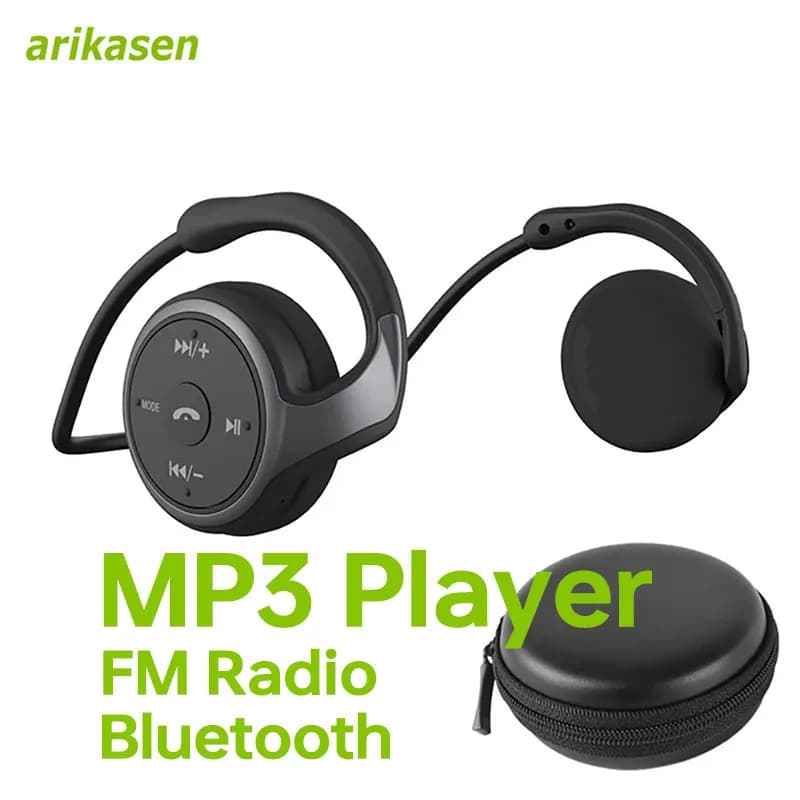 AX698 Auricolare Bluetooth sportivo con lettore MP3 sull'orecchio Comodo Fone Auriculares Cuffie wireless Supporto TF Mp3 Radio FM