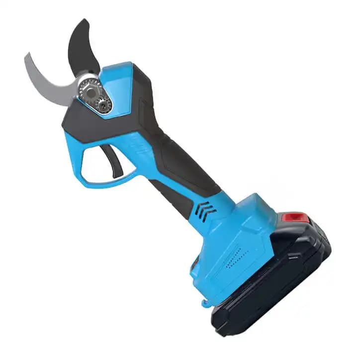 Professional European Garden Electric Pruning Shears with Telescopic Extension Pole Sk5 Blade Rubber Handle for DIY
