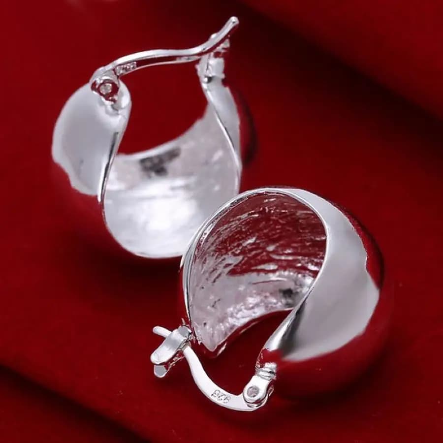 Fine 925 Stamped Silver Color Earrings Wedding High Quality Popular Product Fashion Women Party Earring Jewelry
