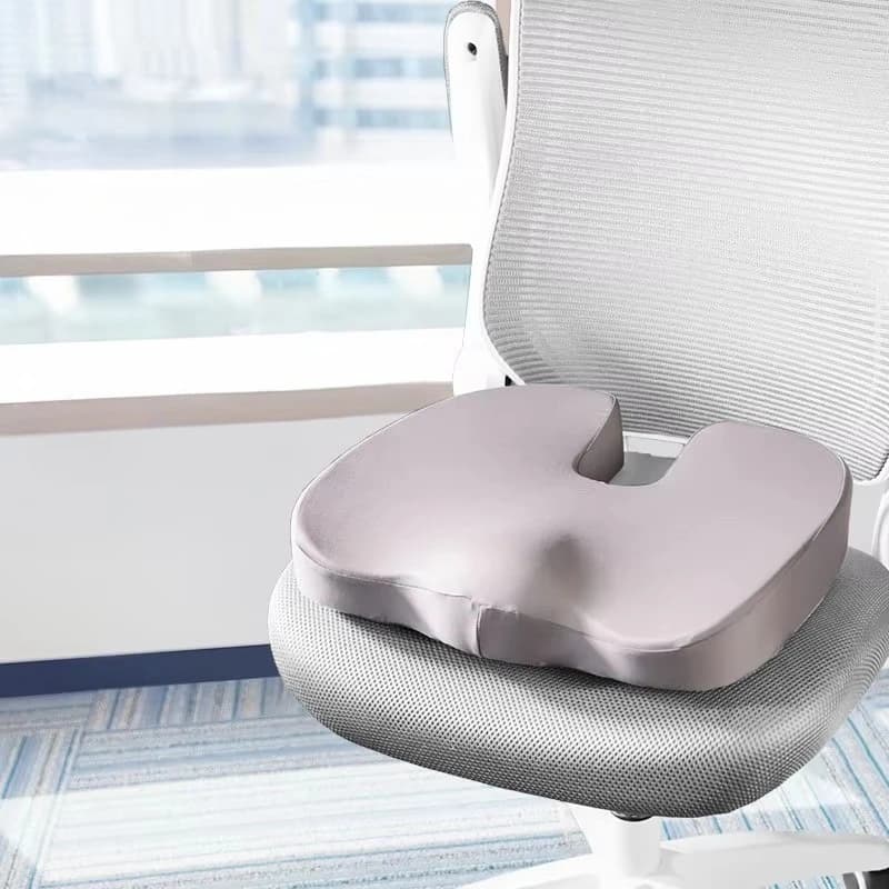 Cuscino del sedile con sollievo dalla pressione in memory foam Cuscino per sedia da ufficio ergonomico traspirante Comodo sedile da studio per una seduta lunga