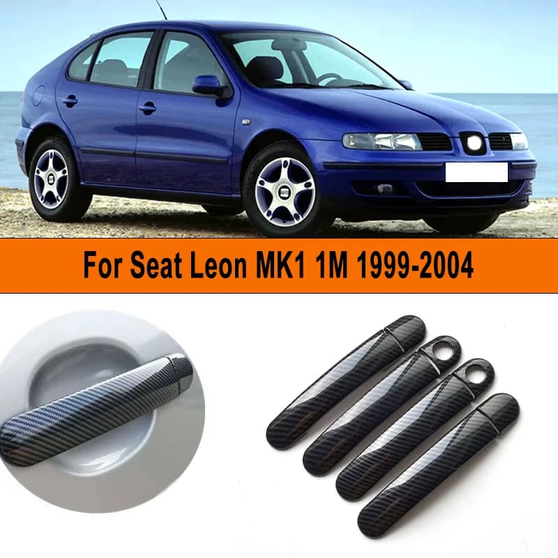 Car Door Handle Covers Self Resistant To Graffi Accessories Styling Stickers For Seat Leon MK1 1M 1999-2004 2003 2002 2001 2000