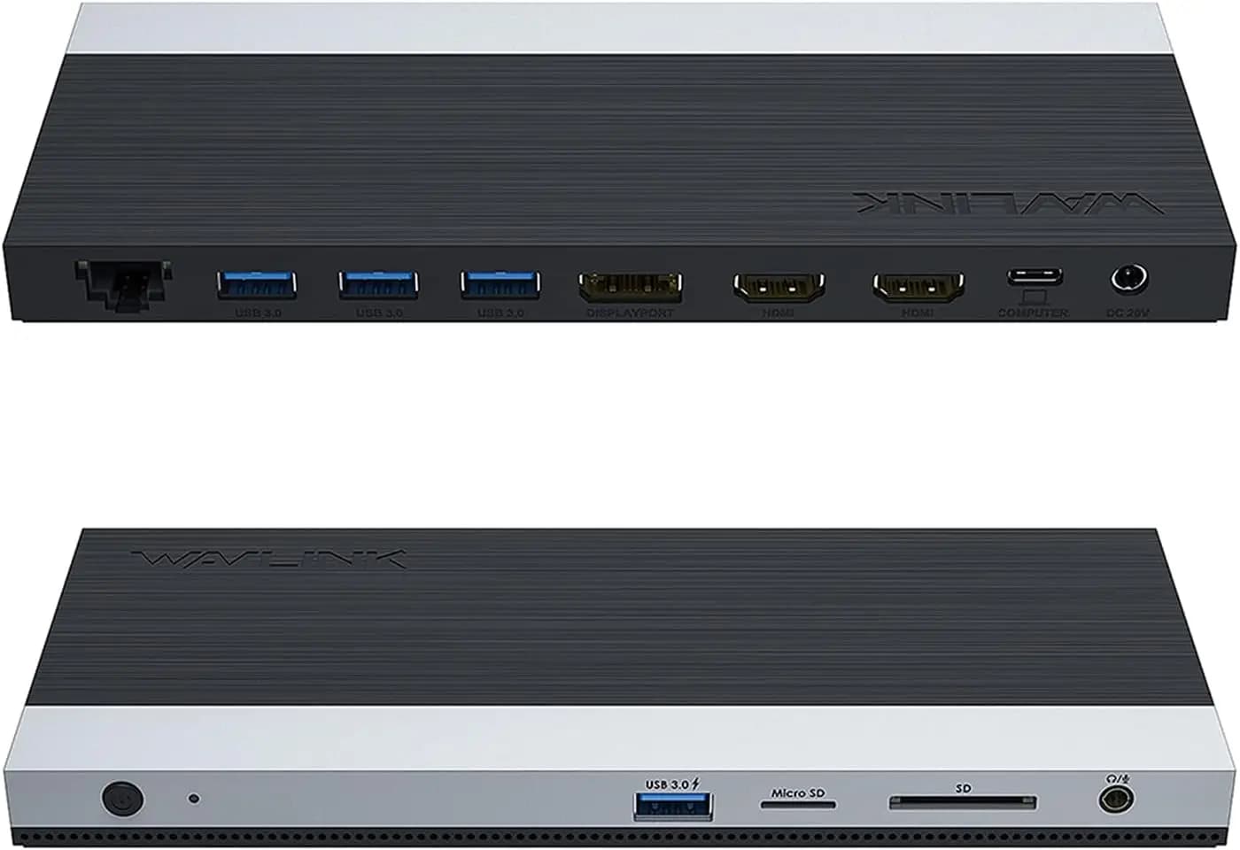 Docking Station USB C con Adattatore da 130W, Triplo Display a Doppio HDMI, Ricarica PD da 100W per Laptop, Ethernet, Porte USB