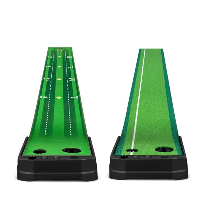 Nuovo Tappetino da Golf per Interni con Ritorno Automatico della Palla, Ausilio per l'Allenamento del Golf, Green da Putting con Base Antiscivolo