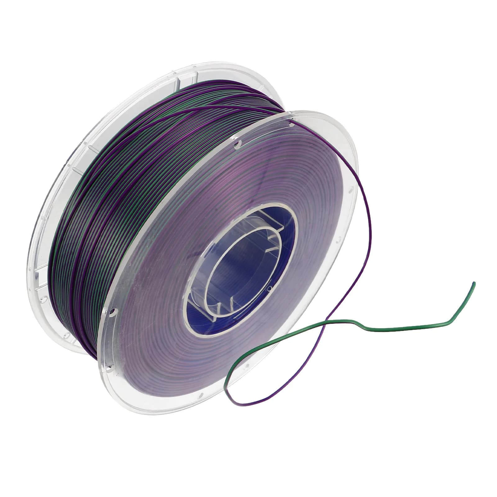 1 Filament Roll for 3D Printer 1.75mm Tri-Color PLA, High Precision, Fluid Power Supply, Vivacious and Bright Colors, Exterior Length