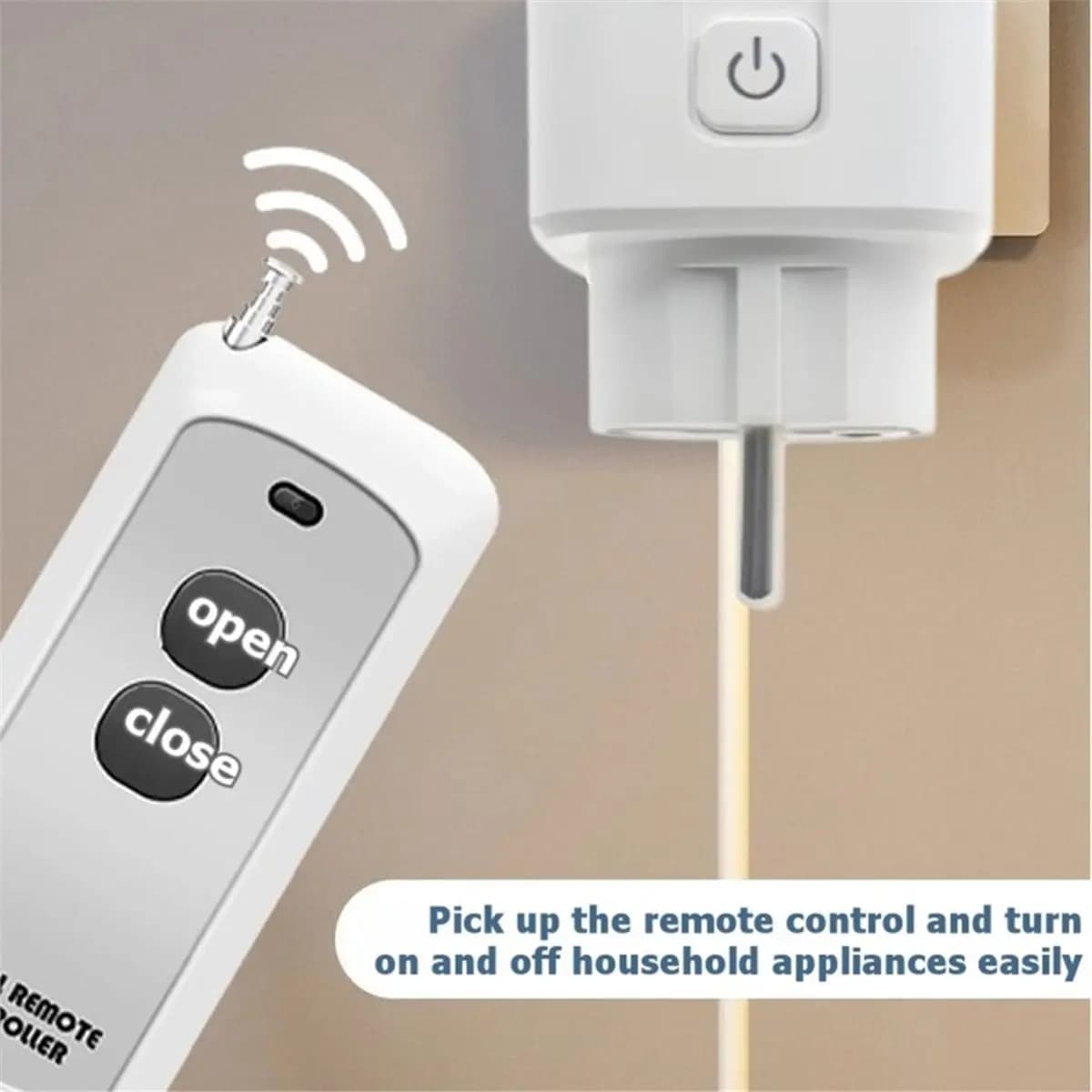 DT56 RF433 Wireless Socket Smart Home Remote Control Socket 16A EU Plug Remote on OFF Electrical for Lighting Fan TV