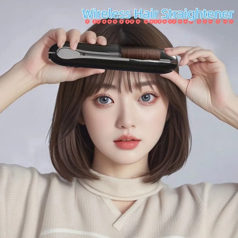 Piastra per capelli wireless portatile Riscaldamento rapido Ferro arricciacapelli con ricarica di tipo C Mini 3 impostazioni di temperatura Ferro per capelli professionale