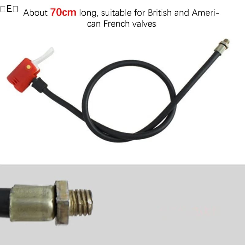 〔E〕Connettore per Tubo di Prolunga per Pompa d'Aria da Bicicletta, Accessorio per Gonfiaggio Pneumatici, Strumento per Gonfiare il Tubo dell'Aria〔Winter5〕